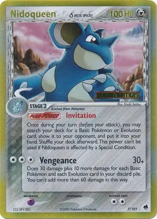 EX Dragon Frontiers Nidoqueen #7/101 reverse holo